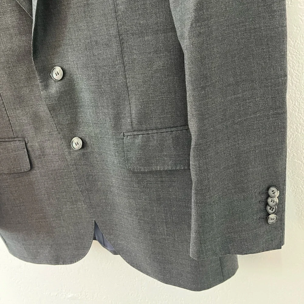 Suitsupply Men Wool Suit Jacket Grey Slate S110 Formal Business Work Size 38